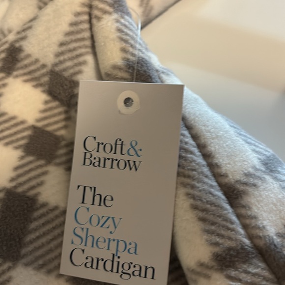 NWT CROFT AND BARROW COZY SHERPA CARDIGAN - Picture 5 of 5